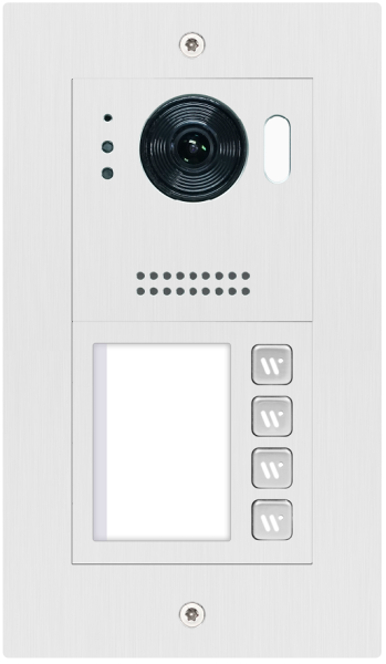 4 familienhaus ip video türsprechanlage mit kamera unterputz